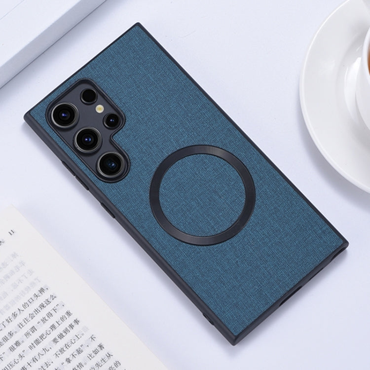 Magsafe Magnetic Ring Cloth Texture Phone Case