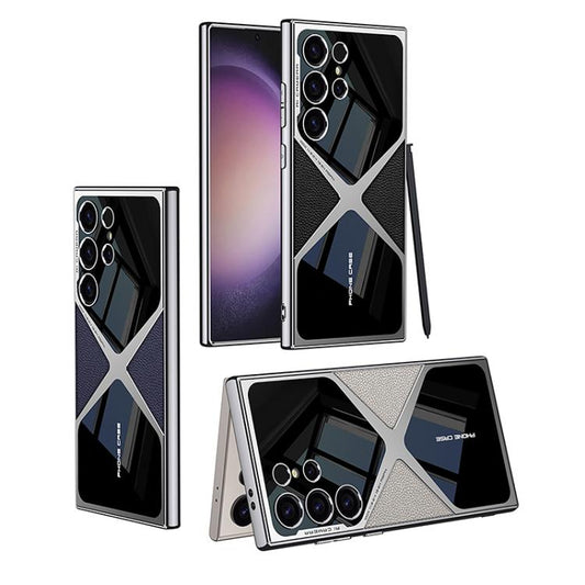 GKK Leather Electroplating Supersonic Speed Shockproof Phone Case