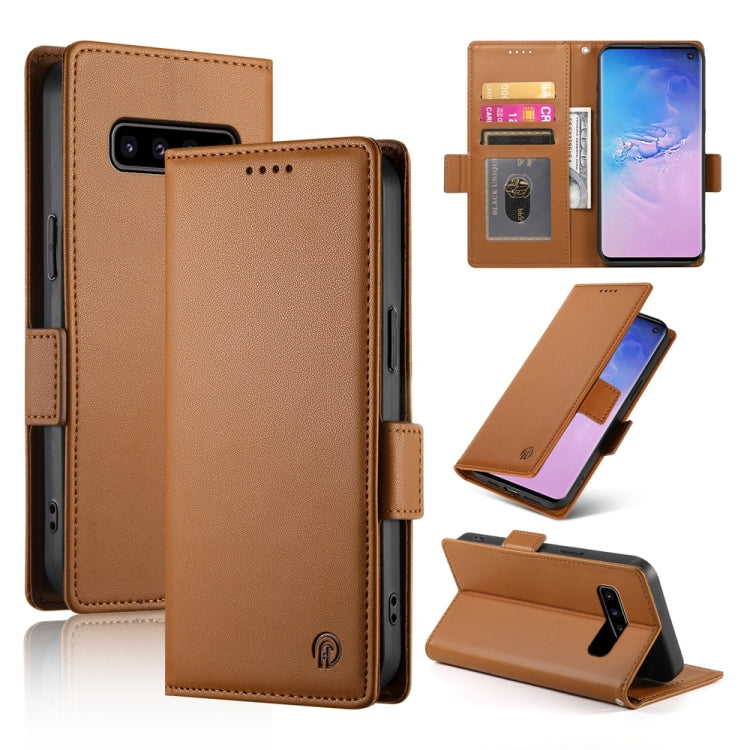 Side Buckle Magnetic Frosted Leather Phone Case