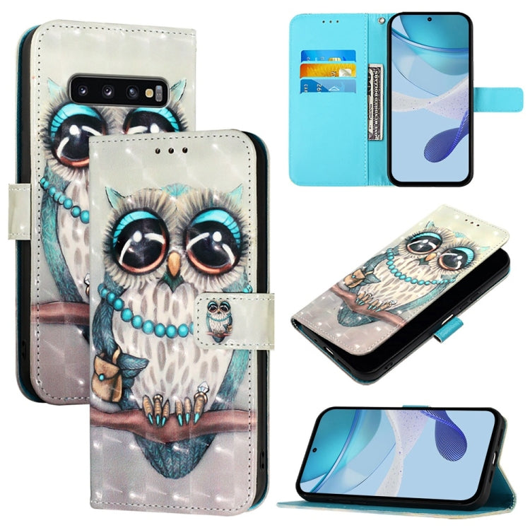3D Painting Horizontal Flip Leather Phone Case