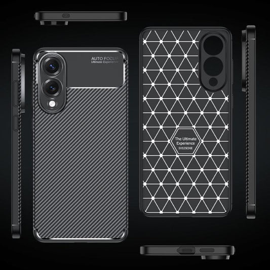 Carbon Fiber Texture Shockproof TPU Phone Case
