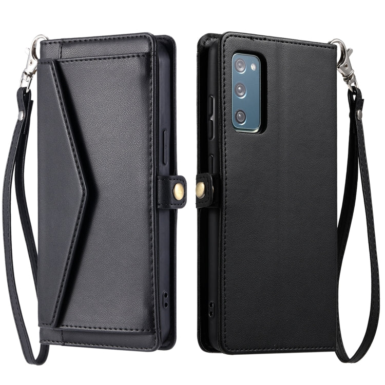 Wallet Multi-card Slot Leather Phone Case with Lanyard