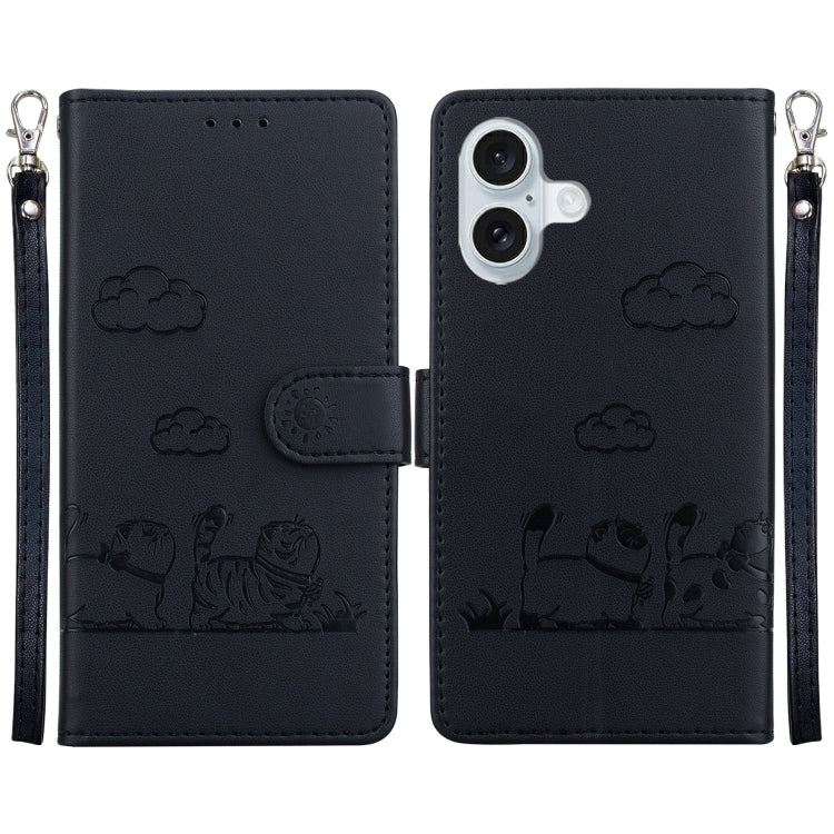 Cute Cats RFID Leather Phone Case