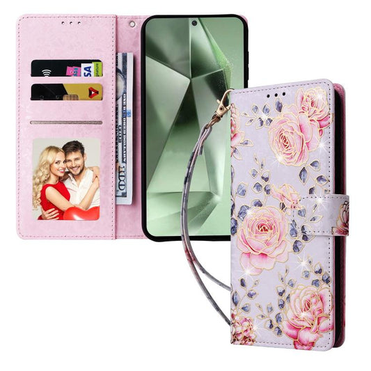 Bronzing Painting RFID Leather Phone Case