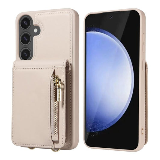 Crossbody Lanyard Zipper Wallet Leather Phone Case