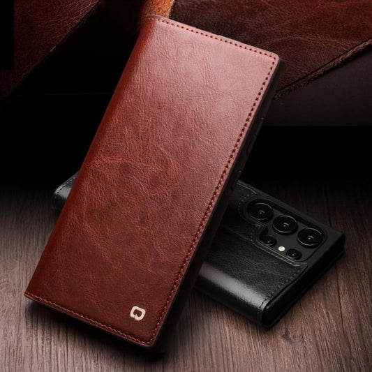 QIALINO Genuine Leather Phone Case