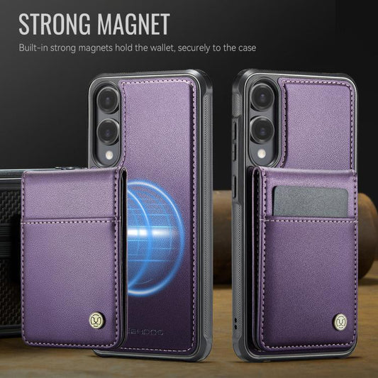 JEEHOOD J06 British Style RFID MagSafe Card Bag PU Phone Case