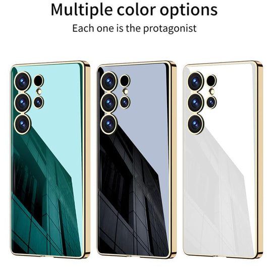 GKK Solid Color Plating TPU Full Coverage Phone Case