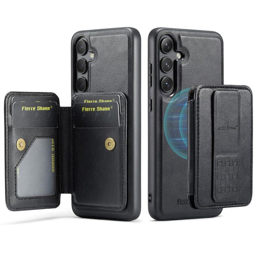 Fierre Shann FS028 MagSafe RFID Card Holder Back Phone Case