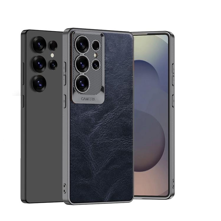 GKK Oil Wax Leather Scale Lens Phone Case