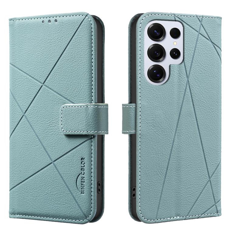 Geometric Pattern RFID Leather Phone Case