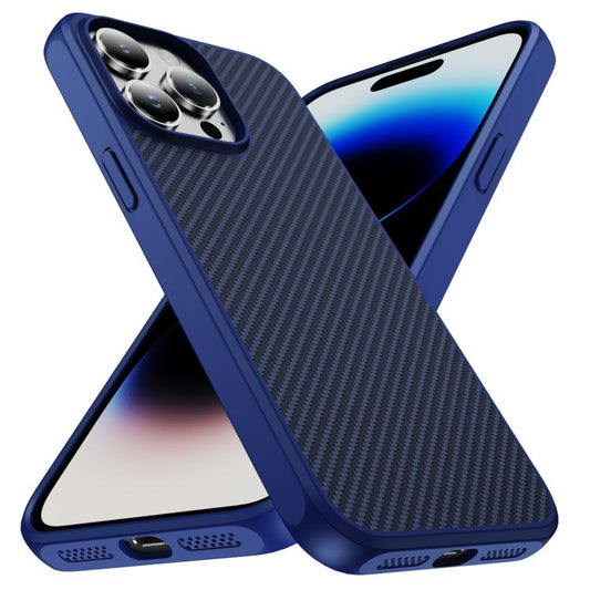 Carbon Fiber Texture Skin-feel Acrylic TPU Phone Case