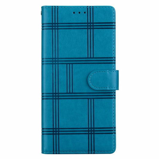 Embossed Checkered Leather Phone Case