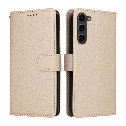 Litchi Texture RFID Blocking 3-Card Wallet Leather Phone Case