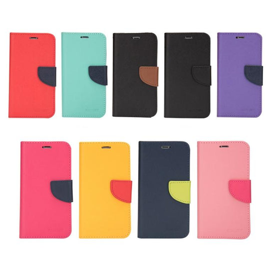Mercury Contrast Color Splicing Leather Phone Case