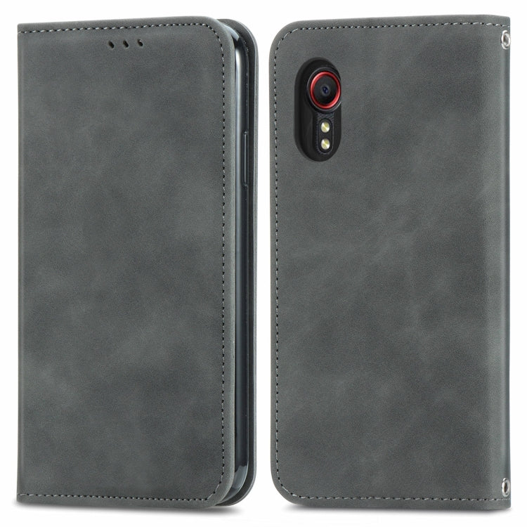 Retro Skin Feel Magnetic Leather Phone Case