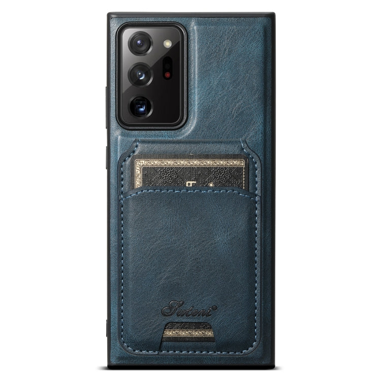 Suteni H15 Oil Eax Leather Detachable Wallet Back Phone Case