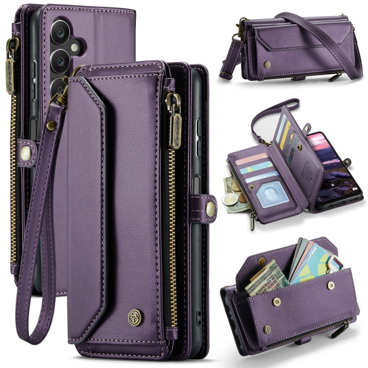 CaseMe C36 Card Slots Zipper Wallet RFID Anti-theft Leather Phone Case