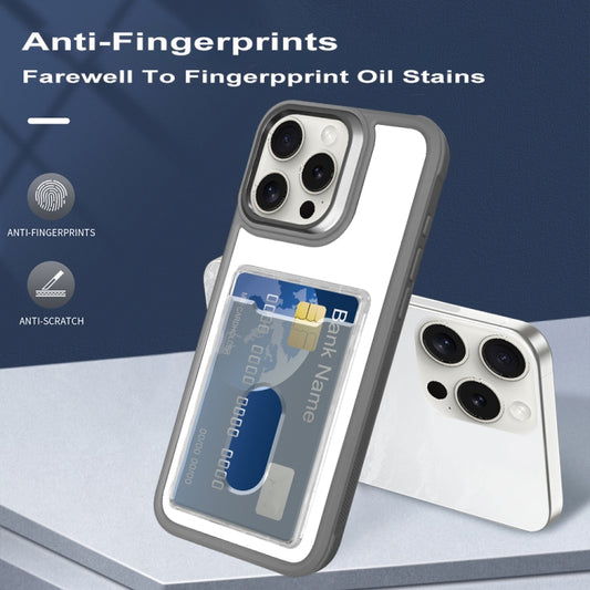 Electroplated Card Bag Acrylic Hybrid TPU Phone Case