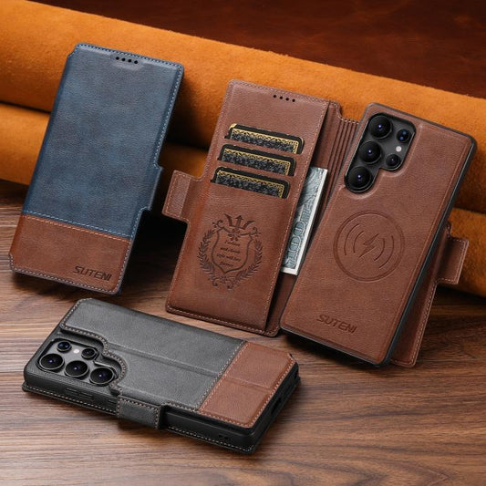 Suteni Q06 2-in-1 Multi-function Detachable Wallet MagSafe Phone Case