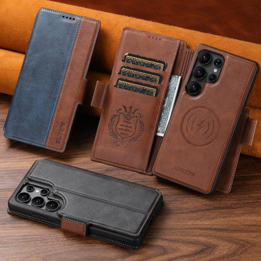 Suteni Q07 2-in-1 Multi-function Detachable Wallet MagSafe Phone Case