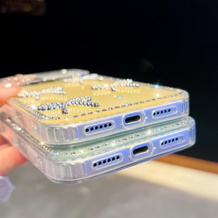 Diamond Glitter Bow-knot Four-Corner Shockproof Phone Case