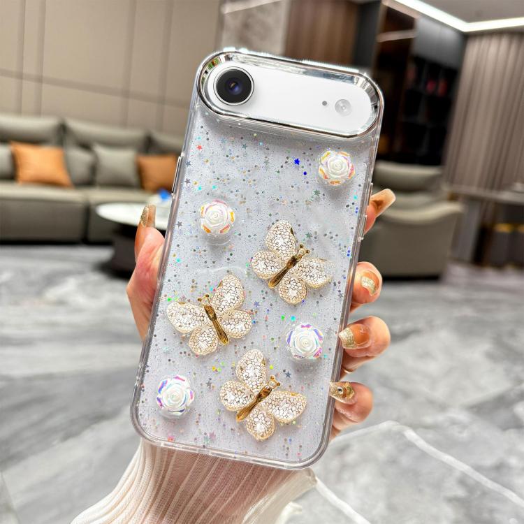 Glitter 3D Butterfly TPU Phone Case