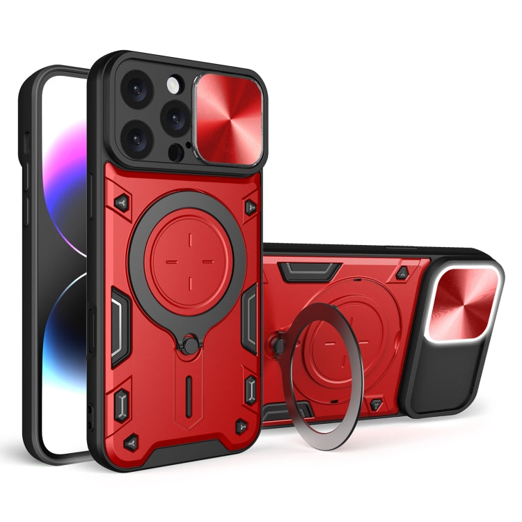 CD Texture Sliding Camshield Magnetic Holder Phone Case