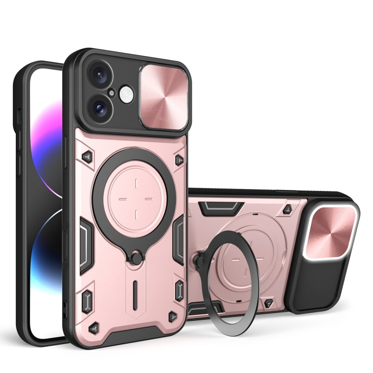 CD Texture Sliding Camshield Magnetic Holder Phone Case