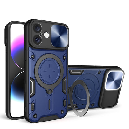 CD Texture Sliding Camshield Magnetic Holder Phone Case