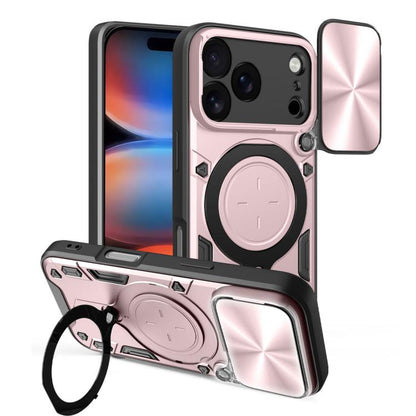 CD Texture Sliding Camshield Magnetic Holder Phone Case