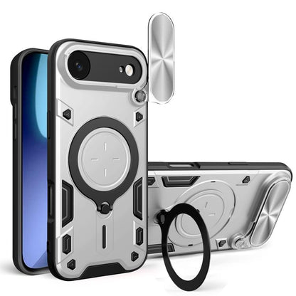 CD Texture Sliding Camshield Magnetic Holder Phone Case