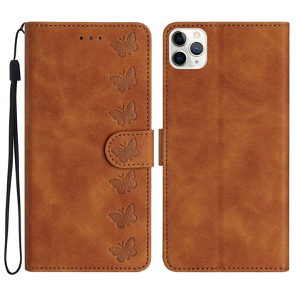 Seven Butterflies Embossed Leather Phone Case