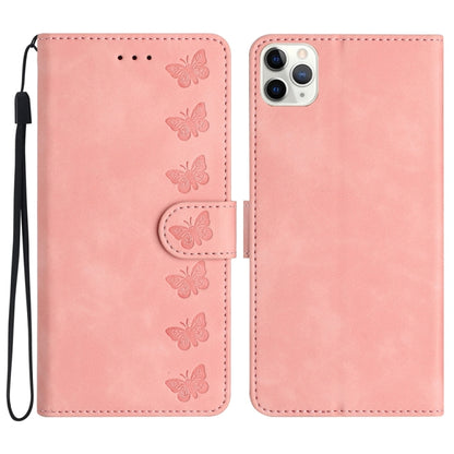 Seven Butterflies Embossed Leather Phone Case
