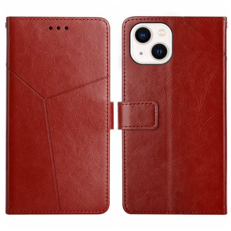 HT01 Y-shaped Pattern Flip Leather Phone Case