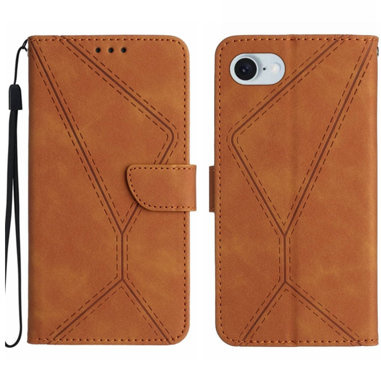 Stitching Embossed Leather Phone Case