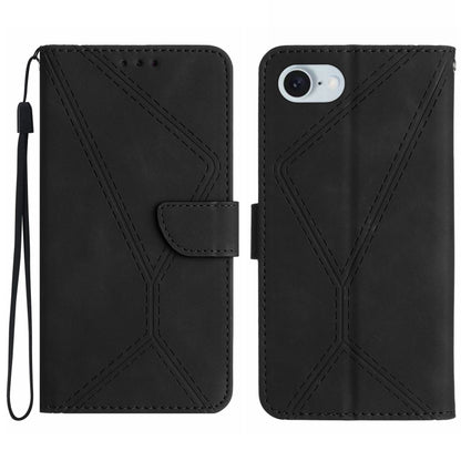 Stitching Embossed Leather Phone Case