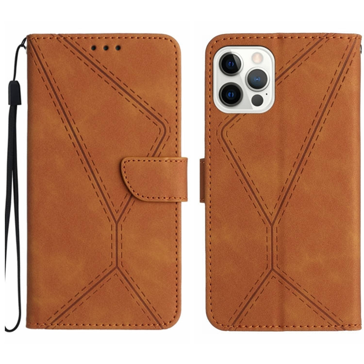 Stitching Embossed Leather Phone Case