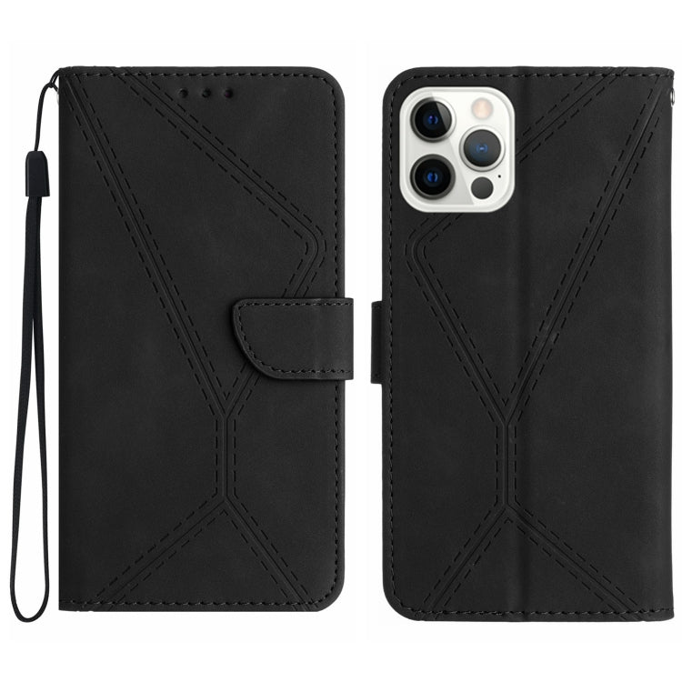 Stitching Embossed Leather Phone Case