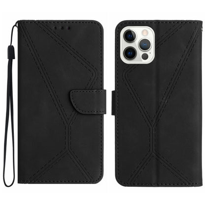 Stitching Embossed Leather Phone Case