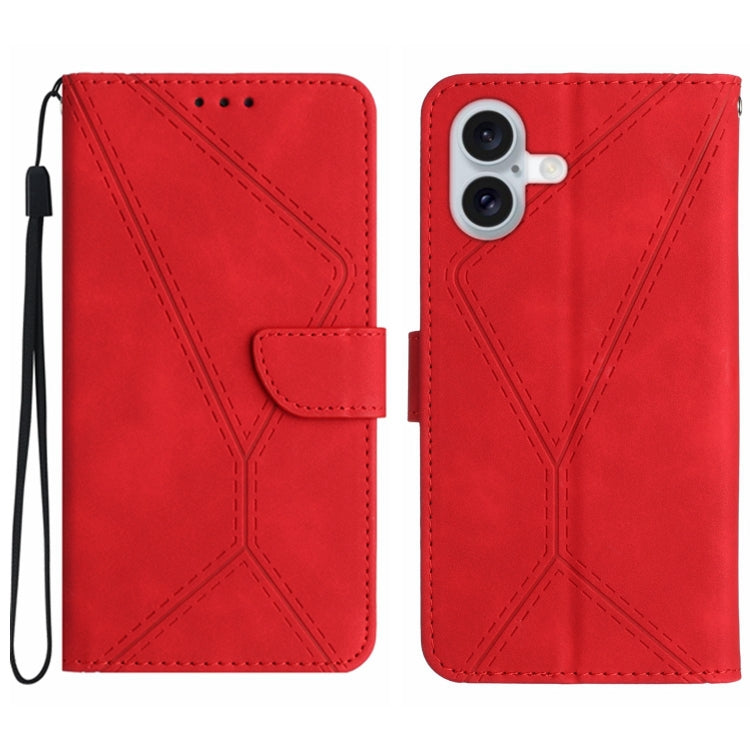 Stitching Embossed Leather Phone Case