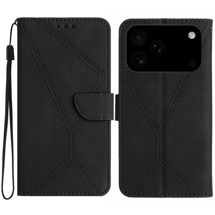 Stitching Embossed Leather Phone Case