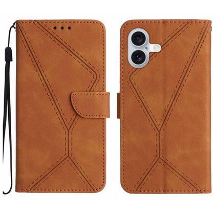 Stitching Embossed Leather Phone Case
