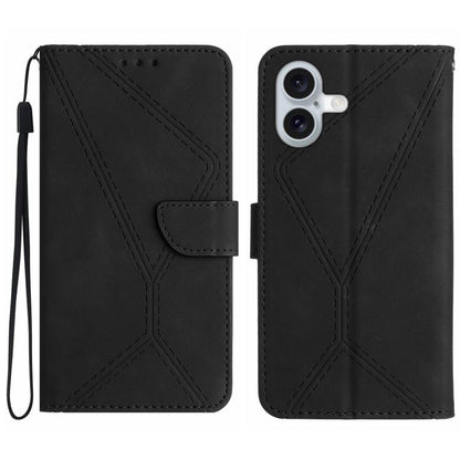 Stitching Embossed Leather Phone Case