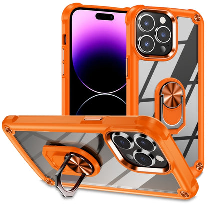 TPU + PC Lens Protection Phone Case with Ring Holder