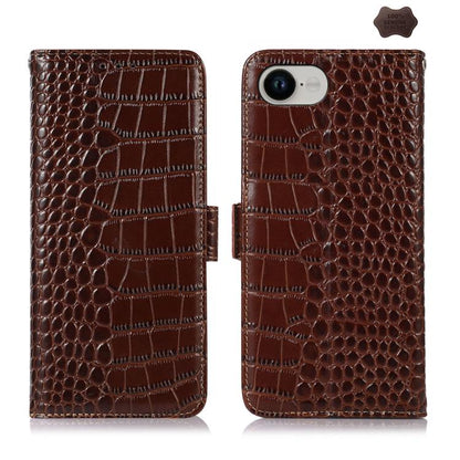 Crocodile Top Layer Cowhide Leather Phone Case
