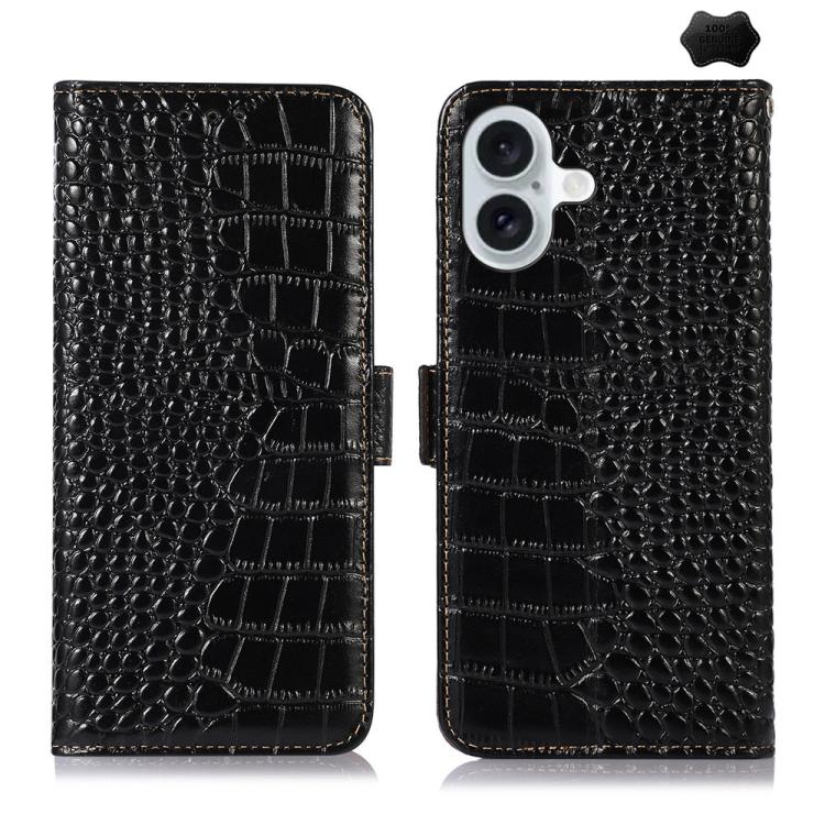 Crocodile Top Layer Cowhide Leather Phone Case