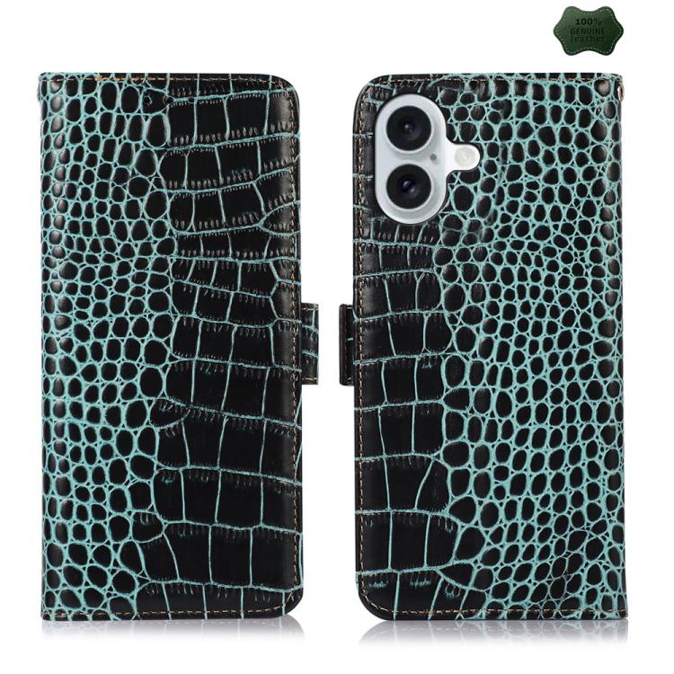 Crocodile Top Layer Cowhide Leather Phone Case