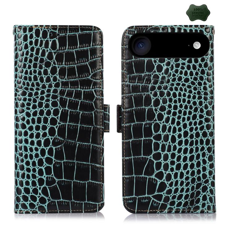 Crocodile Top Layer Cowhide Leather Phone Case