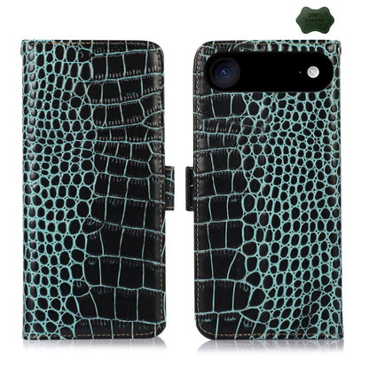 Crocodile Top Layer Cowhide Leather Phone Case